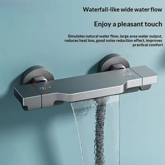Minimalist Waterfall Shower Faucet – Hot & Cold Bathroom Faucet